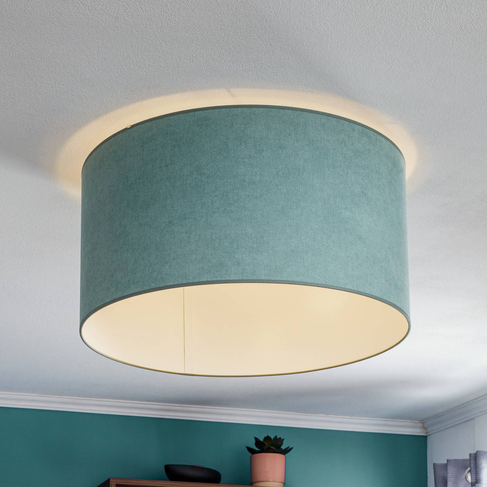 Deckenlampe Pastell Roller Ø 60cm mintgrün Deckenlampe Pastell Roller Ø 60cm mintgrün von Duolla