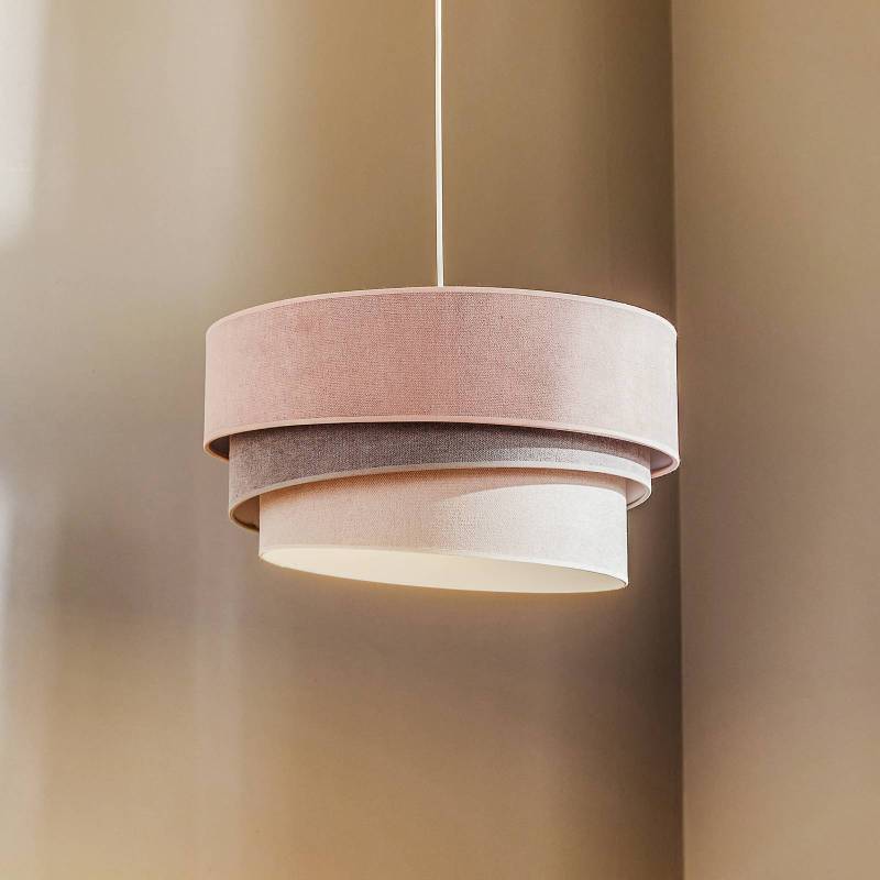 Hängeleuchte Pastell Trio pink/grau/hellgrau von Duolla