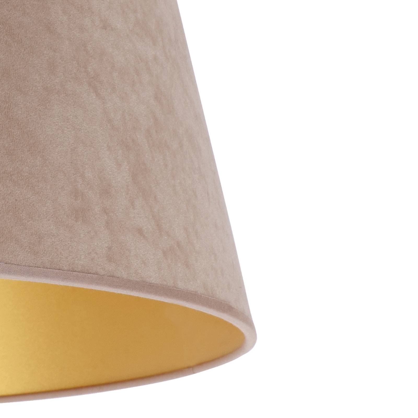 Lampenschirm Cone Höhe 18 cm, beige/gold von Duolla