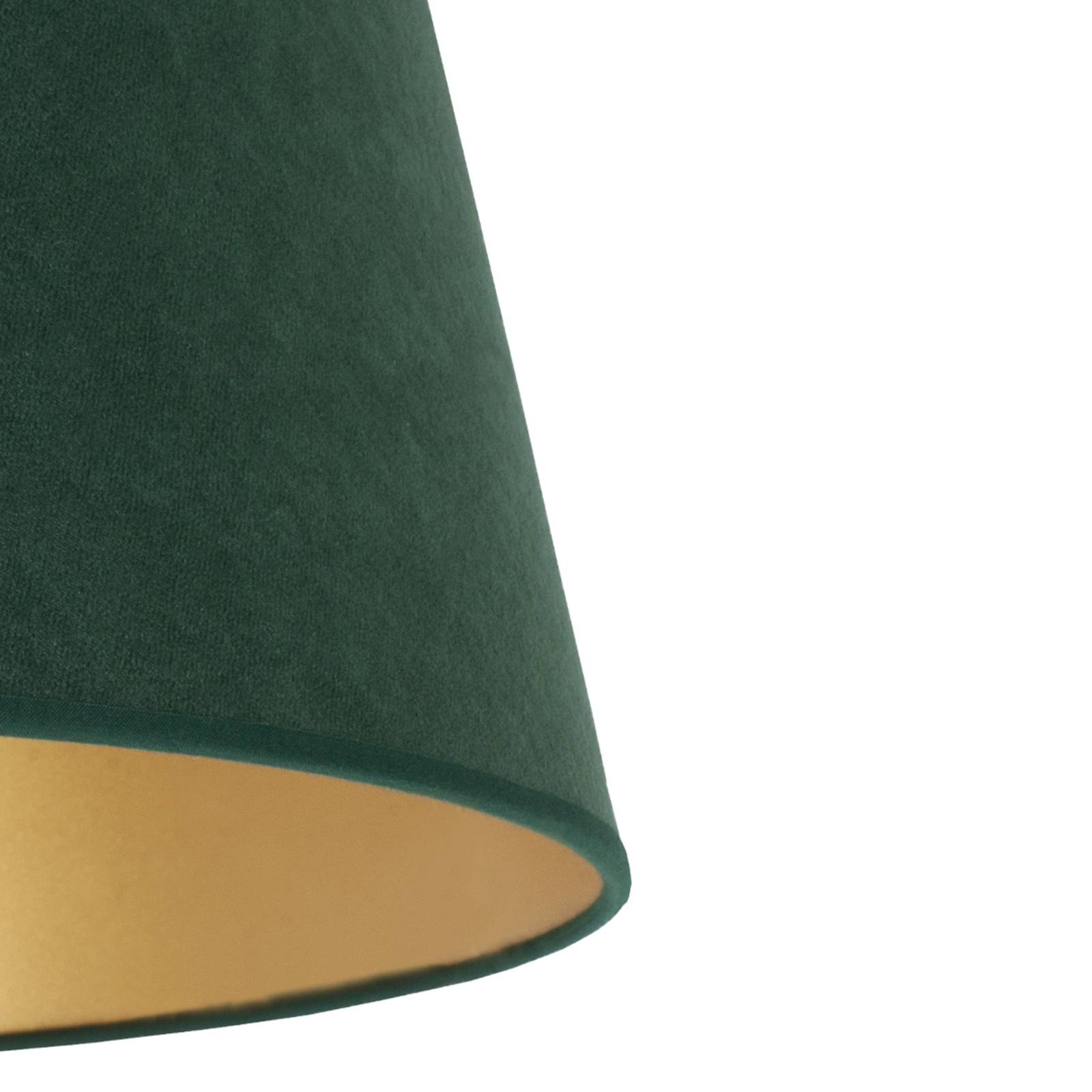 Lampenschirm Cone Höhe 18 cm, dunkelgrün/gold von Duolla