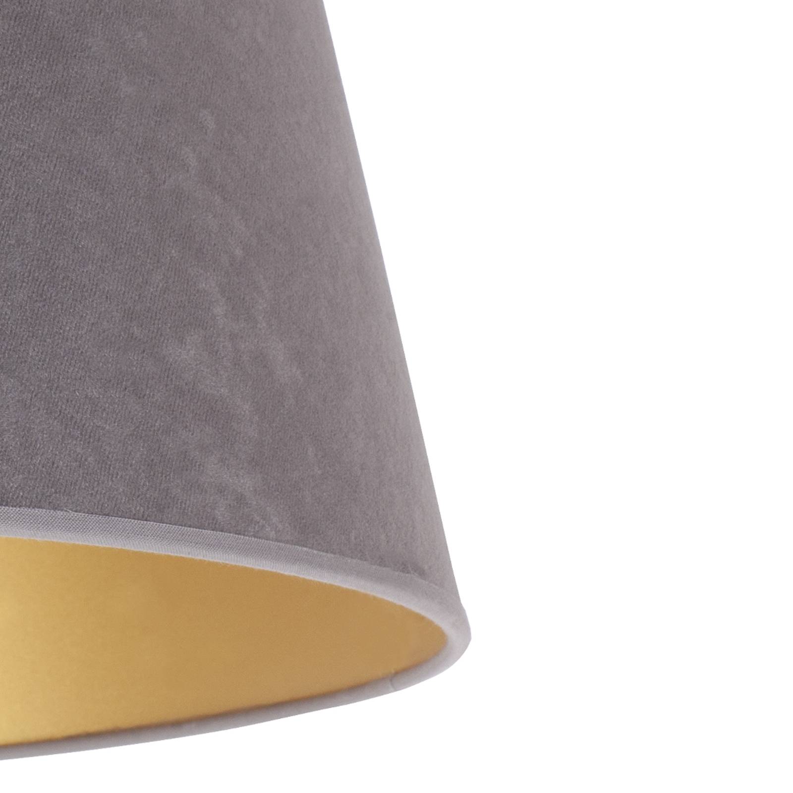 Lampenschirm Cone Höhe 18 cm, grau/gold von Duolla