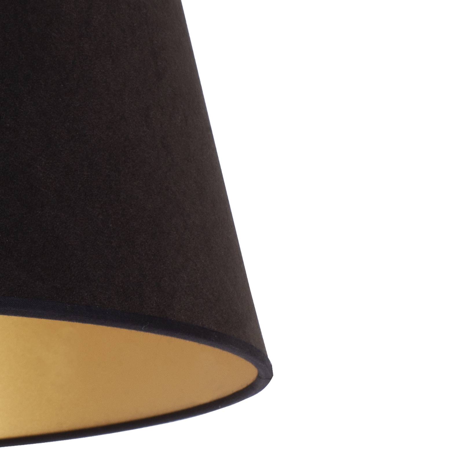 Lampenschirm Cone Höhe 18 cm, schwarz/gold von Duolla