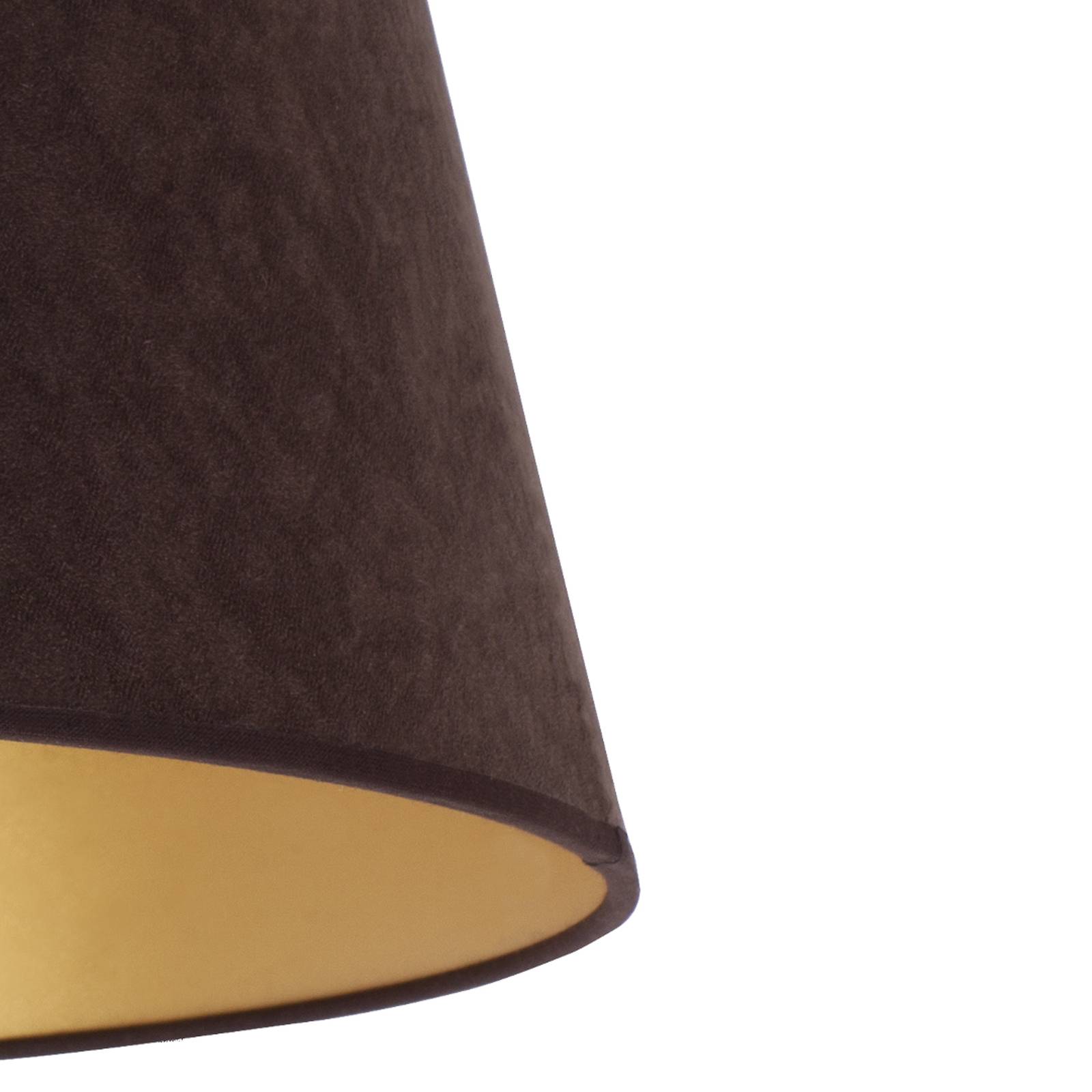 Lampenschirm Cone Höhe 22,5 cm, braun/gold von Duolla