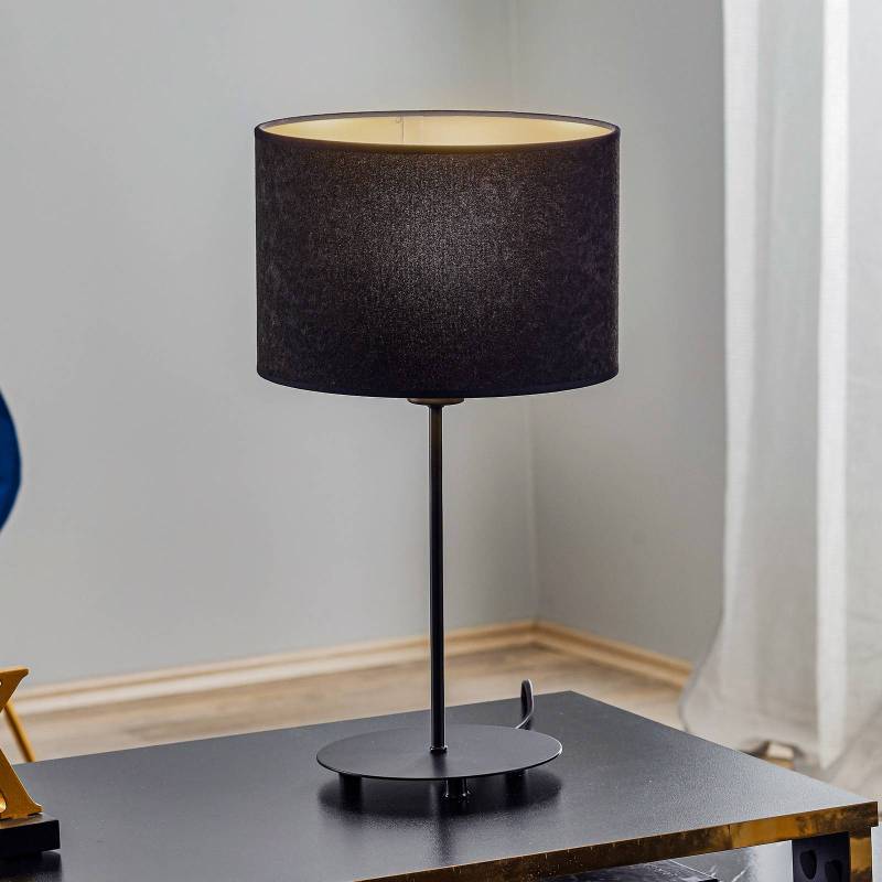 Tischlampe Golden Roller Höhe 50cm schwarz/gold von Duolla