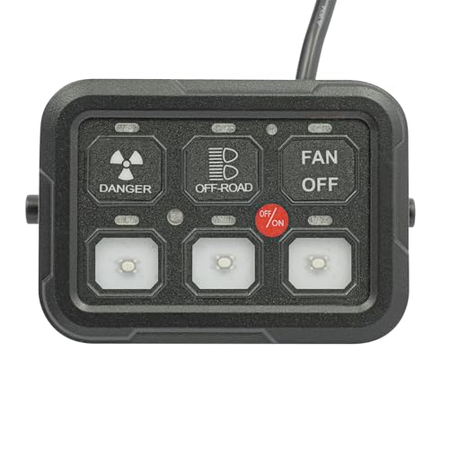 6 Gang Schalter Panel Kit, 12V/24V Universal Circuit Control Relais System Box mit Automatischer Dimmbarer, 7 RGB-Farben, Touch Switch Box Schalttafel für Auto Boot SUV 6 Gang Schalter Panel Kit, 12V/24V Universal Circuit Control Relais System Box mit Automatischer Dimmbarer, 7 RGB-Farben, Touch Switch Box Schalttafel für Auto Boot SUV von Duoruameng