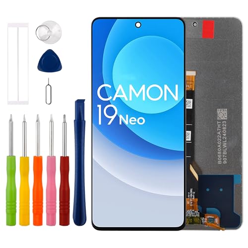 Duotipa 17,3 cm (6,8 Zoll) LCD-Display, Digitizer, Ersatz für Tecno Camon 19 CI6n, mit technischem Reparaturwerkzeug-Set, Schwarz von Duotipa