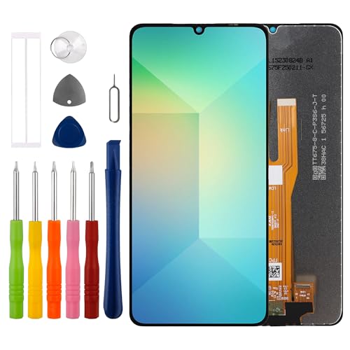 Duotipa 6.7" Neu LCD Display Kompatibel mit Samsung Galaxy A06 4G SM-A065F LCD Display Touchscreen Digitizer Montage mit Reparatur Tools Kit,Schwarz Duotipa 6.7" Neu LCD Display Kompatibel mit Samsung Galaxy A06 4G SM-A065F LCD Display Touchscreen Digitizer Montage mit Reparatur Tools Kit,Schwarz von Duotipa