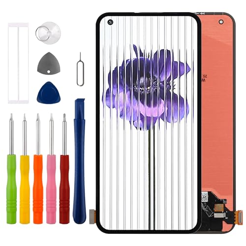 Duotipa 6.7" Neu OLED Display Kompatibel mit Nothing Phone (1) (mit Fingerprint) LCD Display Touchscreen Digitizer Montage mit Reparatur Tools Kit,Schwarz von Duotipa