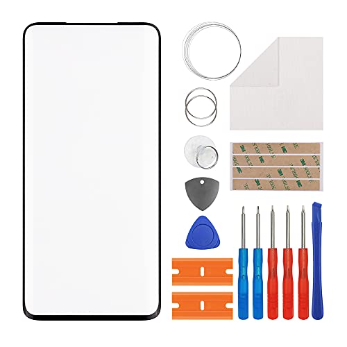 Duotipa Frontglas Display Glas Reparatur Kompatibel mit OnePlus 7 Pro 1+7 pro 6.67 Zoll + Werkzeugen(Kein Display und Touch Digitizer)-mit OCA Kleber von Duotipa
