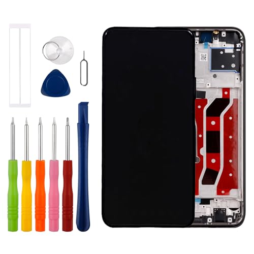 Duotipa [Mit Rahmen] Neue LCD Touch Screen Digitizer Assembly für Huawei P40 lite 5G CDY-NX9A mit technischen Reparaturwerkzeugen Kit-Schwarz von Duotipa