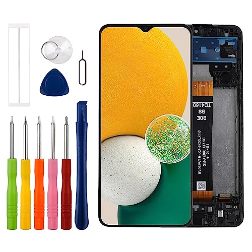 Duotipa [Mit Rahmen] Neue Touch Screen Digitizer Assembly für Samsung Galaxy A13 5G LCD Diaplay für A136U SM-A136U S136DL A136A A136W mit technischen Reparatur Tools Kit. von Duotipa