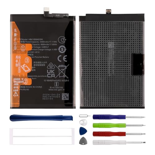 Duotipa Neu 4400mAh Ersatzakku HB416594EGW Kompatibel mit Honor X8a /90 Lite /200 Lite /X8b akku mit Reparatur Tools Kit von Duotipa