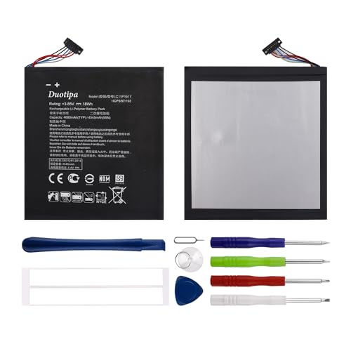 Duotipa Neu Ersatzakku Batterie C11P1517 kompatibel mit ZenPad 10 Z300C Z300M Z300CG Z300CL P023 P01T Akku mit Werkzeugen Duotipa Neu Ersatzakku Batterie C11P1517 kompatibel mit ZenPad 10 Z300C Z300M Z300CG Z300CL P023 P01T Akku mit Werkzeugen von Duotipa
