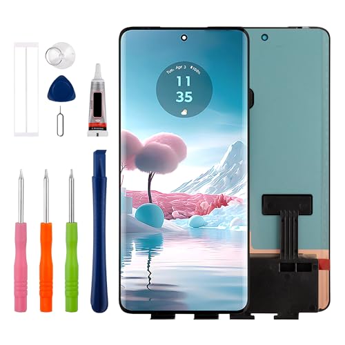 Duotipa [Neu] LCD Display Touchscreen Digitizer Assembly Ersatz für M-otorola M-OTO Edge 40 XT2303-2 /Edge 40 Neo XT2307-1 6.5Zoll mit technischen Reparatur Tools Kit-Schwarz. von Duotipa