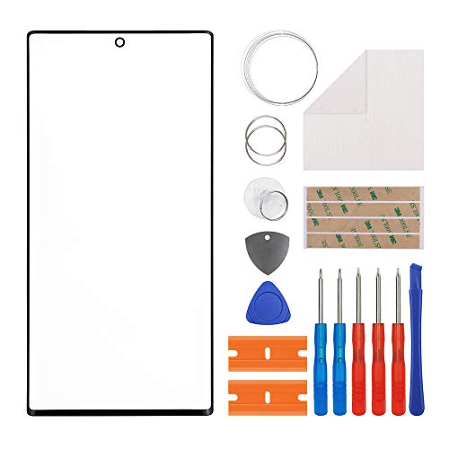 Duotipa Neu Replacement Frontglas Display Glas Reparatur Kompatibel mit Samsung Galaxy Note10+ Note10 Plus SM-N975F 6.8 Zoll + Werkzeugen(Kein Display und Touch Digitizer)-mit OCA Kleber von Duotipa