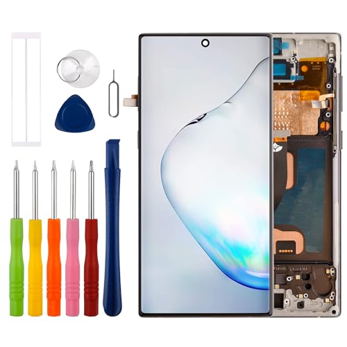 Duotipa [Nicht Fingerprint unterstützen] Neu TFT LCD Display Touchscreen Digitizer Assembly Ersatz für Galaxy Note 10 SM-N970F 6.3 Zoll mit technischen Reparatur Tools Kit-Schwarz. von Duotipa