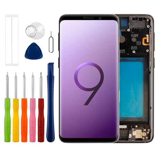 Duotipa [Nicht Fingerprint unterstützen] Neu TFT LCD Display Touchscreen Digitizer Assembly Ersatz für Galaxy S9 SM-G960 5.8 Zoll mit technischen Reparatur Tools Kit-Schwarz. von Duotipa