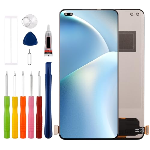 [Nicht Fingerprint unterstützen][Neu] Duotipa TFT LCD Display Touchscreen Digitizer Assembly Ersatz für Oppo A93 4G / Reno4 / Reno4 Lite/F17 Pro 6.43 Zoll mit technischen Reparatur Tools Kit von Duotipa