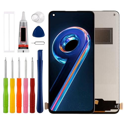 [Nicht Fingerprint unterstützen][Neu] Duotipa TFT LCD Display Touchscreen Digitizer Assembly Ersatz für Realme 9 Pro Plus 9 Pro+ RMX3392 RMX3393 6.4Zoll mit technischen Reparatur Tools Kit-Schwarz. von Duotipa