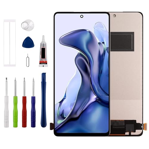 [Nicht Fingerprint unterstützen][Neu] Duotipa TFT LCD Display Touchscreen Digitizer Assembly Ersatz für Xiaomi 11T 5G/Xiaomi 11T Pro 6.67Zoll mit technischen Reparatur Tools Kit-Schwarz. von Duotipa