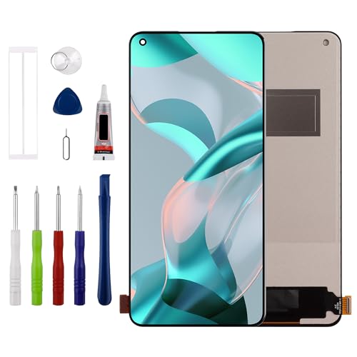 [Nicht Fingerprint unterstützen][Neu] Duotipa TFT LCD Display Touchscreen Digitizer Assembly Ersatz für Xiaomi Mi 11 Lite 5G NE/NE 5G /Mi 11 Lite 4G / 5G mit technischen Reparatur Tools Kit von Duotipa