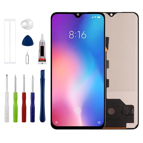 [Nicht Fingerprint unterstützen][Neu] Duotipa TFT LCD Display Touchscreen Digitizer Assembly Ersatz für Xiaomi Mi 9 SE M1903F2G 5.97 Zoll mit technischen Reparatur Tools Kit-Schwarz. von Duotipa
