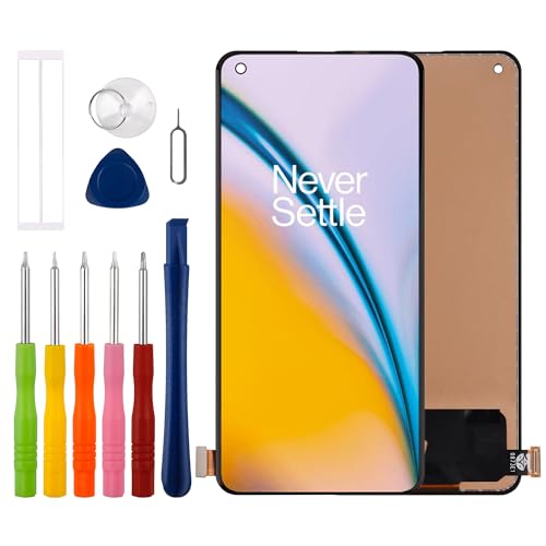 Duotipa [Nicht Fingerprint unterstützen] Neue TFT LCD Touch Screen Digitizer Assembly für Oppo Find X3 Lite 5G CPH2145 mit technischen Reparaturwerkzeugen Kit-Schwarz von Duotipa