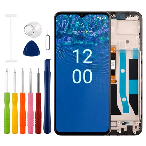 Duotipa [mit Rahmen][Neu] LCD Display Touchscreen Digitizer Assembly Ersatz für Nokia G310 TA-1573 /G42 TA-1581 6.56 Zoll mit technischen Reparatur Tools Kit-Schwarz. von Duotipa