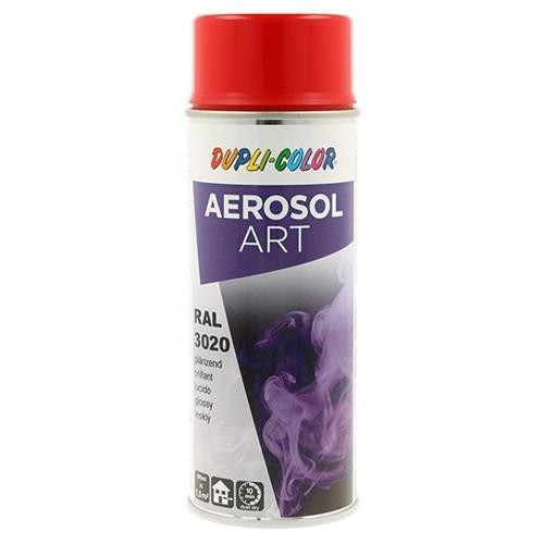 6 Stk. Dupli-color Buntlackspray AEROSOL Art verkehrsrot glänzend RAL 3020 von Dupli-color