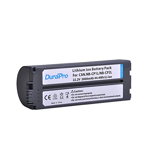 DuraPro 2000mAh NB-CP2L NB CP2L Battery Akku für Canon NB-CP1L CP2L Canon Fotodrucker SELPHY CP800, CP900, CP910, CP1200, CP100, CP1300 von DuraPro