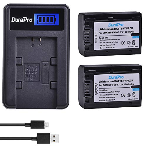 DuraPro 2Pcs 1200mAh NP-FV50 NP-FV50 Akku + LCD USB Ladegerät für Sony NP-FV30 NP-FV40 FV70 FV100 Akkus; HDR-CX150E HDR-CX170 HDR-SR68 DCR-SR20E HDR-CX190 HDR-CX130 Handycams DuraPro 2Pcs 1200mAh NP-FV50 NP-FV50 Akku + LCD USB Ladegerät für Sony NP-FV30 NP-FV40 FV70 FV100 Akkus; HDR-CX150E HDR-CX170 HDR-SR68 DCR-SR20E HDR-CX190 HDR-CX130 Handycams von DuraPro