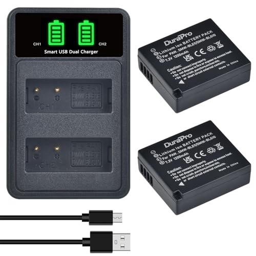 DuraPro 2Pcs DMW-BLE9 DMW-BLG10 Akku + LED USB Dual Ladegerät with Type c Port für Panasonic DMW-BLG10E Lumix DC TZ202 GX9 DC-LX100 II TZ101 TZ91 TZ81 GF6 GX7 GX80 LX100 DuraPro 2Pcs DMW-BLE9 DMW-BLG10 Akku + LED USB Dual Ladegerät with Type c Port für Panasonic DMW-BLG10E Lumix DC TZ202 GX9 DC-LX100 II TZ101 TZ91 TZ81 GF6 GX7 GX80 LX100 von DuraPro