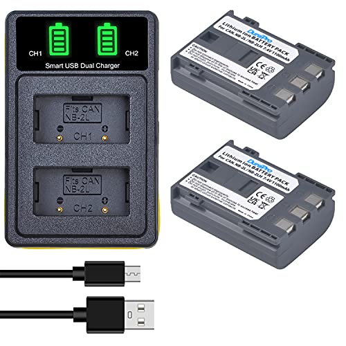 DuraPro 2Pcs NB-2L NB-2LH Akku + Dual USB Ladegerät für Canon EOS 350D 400D MD265 MV960 PowerShot G7 G9 S70 S80 ZR950 ZR960 HG10 HV40 Kameras DuraPro 2Pcs NB-2L NB-2LH Akku + Dual USB Ladegerät für Canon EOS 350D 400D MD265 MV960 PowerShot G7 G9 S70 S80 ZR950 ZR960 HG10 HV40 Kameras von DuraPro