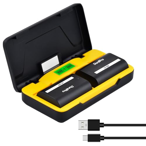 DuraPro 2X 2850mAh LP-E6P Battery Akku+ LCD Dual USB Storage Charger with Type C Port for Canon LP-E6P; EOS R5 Mark II Camera DuraPro 2X 2850mAh LP-E6P Battery Akku+ LCD Dual USB Storage Charger with Type C Port for Canon LP-E6P; EOS R5 Mark II Camera von DuraPro