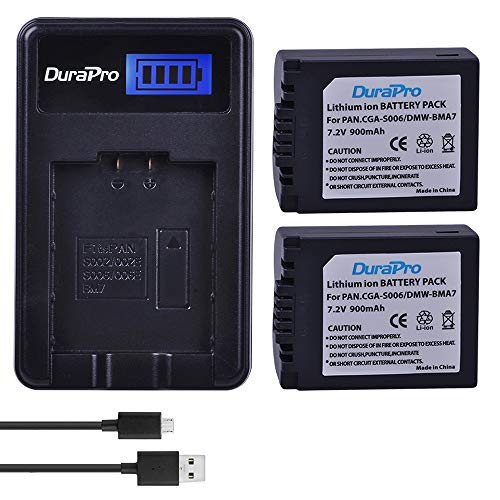 DuraPro 2X CGA-S006E CGR-S006 Battery Akkus + LCD-USB-Ladegerät für Pan Lumix DMC-FZ18, DMC-FZ28, DMC-FZ7, DMC-FZ8, DMC-FZ30, DMC-FZ30K, DMC-FZ35 Kamera-Akku DuraPro 2X CGA-S006E CGR-S006 Battery Akkus + LCD-USB-Ladegerät für Pan Lumix DMC-FZ18, DMC-FZ28, DMC-FZ7, DMC-FZ8, DMC-FZ30, DMC-FZ30K, DMC-FZ35 Kamera-Akku von DuraPro