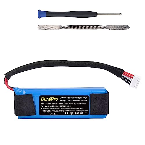 DuraPro 1 x 3500 mAh CP-HK06 Akku + Werkzeug für Harman Kardon Go + Play Go Play Mini Tragbarer Bluetooth-Lautsprecher GSP1029102 01 von DuraPro