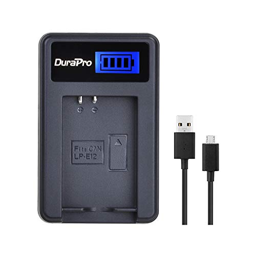 DuraPro LCD USB LP-E12 Akku Ladegerät für Canon EOS M, EOS 100D, EOS Rebel SL1, EOS Kiss X7 Digitalkameras DuraPro LCD USB LP-E12 Akku Ladegerät für Canon EOS M, EOS 100D, EOS Rebel SL1, EOS Kiss X7 Digitalkameras von DuraPro