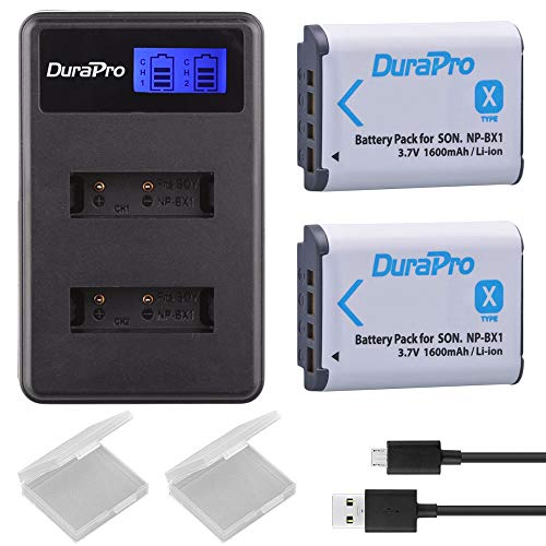 DuraPro NP-BX1 NP BX1 Akku und LCD-Dual-USB-Ladegerät für Sony NP-BX1 Akku, Sony DSC-RX100 RX100 II DSC-WX500 HX300 HX400V WX300 WX350 HDR AS100v AS200V AS15 AS30V AS300 M3 M2 DuraPro NP-BX1 NP BX1 Akku und LCD-Dual-USB-Ladegerät für Sony NP-BX1 Akku, Sony DSC-RX100 RX100 II DSC-WX500 HX300 HX400V WX300 WX350 HDR AS100v AS200V AS15 AS30V AS300 M3 M2 von DuraPro