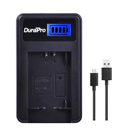 DuraPro Rapid LCD USB Akku-Ladegerät für Canon NB-13L Akku; Canon PowerShot G7X Mark II, G7X, G1X Mark III, G5X, G9X, G9X Mark II, SX620 HS, SX720 HS, SX730 HS, SX740 HS Kamera DuraPro Rapid LCD USB Akku-Ladegerät für Canon NB-13L Akku; Canon PowerShot G7X Mark II, G7X, G1X Mark III, G5X, G9X, G9X Mark II, SX620 HS, SX720 HS, SX730 HS, SX740 HS Kamera von DuraPro