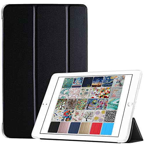DuraSafe Cases for iPad Air 1 2013 9.7 Inch [ Air 1st Gen ] A1474 A1475 A1476 Trifold Printed Slim Adjustable Stand Feature Case with TPU Heat Dissipation Back - Coal von DuraSafe Cases