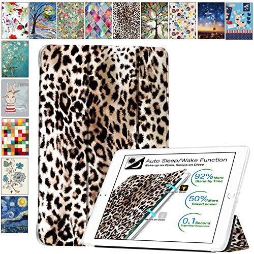 DuraSafe Cases for iPad Mini 3 2 1 Generation 7.9 Inch [ Mini 3rd Mini 2nd Mini 1st] A1599 A1600 A1489 A1490 A1491 A1432 A1454 A1455 Printed Smart Lightweight Soft Silicone Transparent Cover - Leopard von DuraSafe Cases