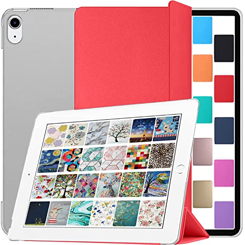 DuraSafe Cases for iPad PRO 11 Inch 2018 1 Gen [ PRO 11 1st ] MTXN2LL/A MTXP2LL/A MTXR2LL/A MTXQ2LL/A MTXT2LL/A MTXU2LL/A iPad Cover with Translucent Frosted Hard Back - Red von DuraSafe Cases