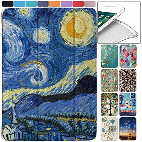 DuraSafe Cases für iPad 10,9 Zoll Air 5. Air 4. [ Air 5 2022 Air 4 2020 ] A2588 A2316 MYFQ2FD/A MYFP2FD/A MYFQ2FD/A Lightweight Smart Adjustable Stand Feature Printed Flip Schutzhülle - Starry Night von DuraSafe Cases