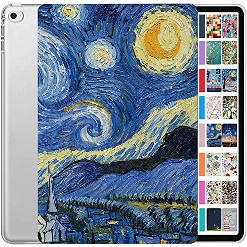 DuraSafe Cases für iPad 9,7 5 6 & Air 1 2 Gen [ Air 1.2.iPad 5. 6. ] A1893 A1954 A1822 A1823 A1567 A1566 A1474 A1475 A1476 MRJN2FD/A MGLW2FD/A Printed Hard Shell Stand Cover - Starry Night von DuraSafe Cases