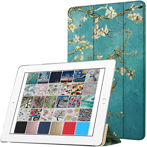 DuraSafe Cases iPad 2 3 4 Gen [ iPad 4th iPad 3rd iPad 2nd Old Model ] 9.7 Inch MD522LL/A MD525LL/A MD516LL/A MG932LL/A MG942LL/A Printed Protective PC Clear Flip Back Cover - Blossom von DuraSafe Cases