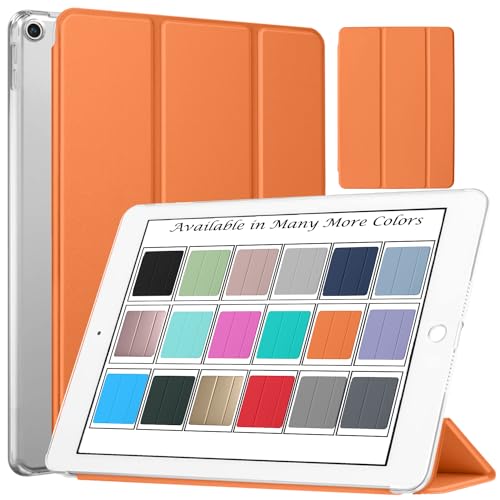 DuraSafe Cases iPad 4 iPad 3 iPad 2-9.7 Inch [ iPad 4th / 3rd / 2nd Old Model ] A1396 A1416 A1430 A1403 A1458 A1459 A1460 A1395 A1397 Trifold Hard Smart PC Back Cover - Orange von DuraSafe Cases