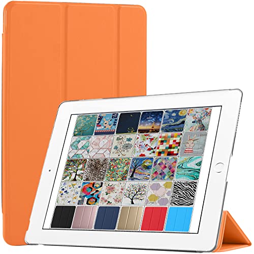 DuraSafe Cases für iPad 5 2017 /iPad 6 2018-9,7 Zoll A1893 A1954 A1822 A1823 MP242FD/A MP252FD/A MPGA2FD/A MRM52FD/A MR702FD/A MR6Y2FD/A Slim Lightweight Protective PC Dual Angle Stand Cover - Orange von DuraSafe Cases