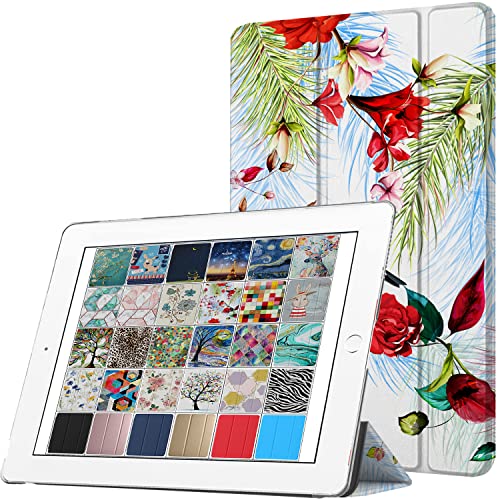 DuraSafe Cases iPad 7.9 Inch Mini 3 Mini 2 Mini 1 Gen [ Mini 3rd 2nd 1st ] MH3F2LL/A MH3G2LL/A MH3E2LL/A Printed Protective PC Dual Angle Stand Clear Flip Back Cover - Birds & Flowers von DuraSafe Cases