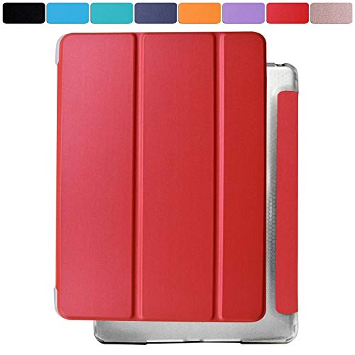 DuraSafe Cases iPad 7.9 Inch Mini 3 Mini 2 Mini 1 Gen [Mini 3rd 2nd 1st ] MH3F2LL/A MH3G2LL/A MH3E2LL/A Shock Proof Magnetic Dual Angle Stand with Honeycomb Pattern Clear Back Cover - Red von DuraSafe Cases