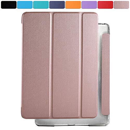 DuraSafe Cases iPad 9.7 Inch 2013 Air 1 Gen [ Air 1st ] MD785LL/B MD788LL/B MD786LL/B MD789LL/B MD787LL/B Shock Proof Magnetic Dual Angle Stand with Honeycomb Pattern Clear Back Cover - Rose Gold von DuraSafe Cases